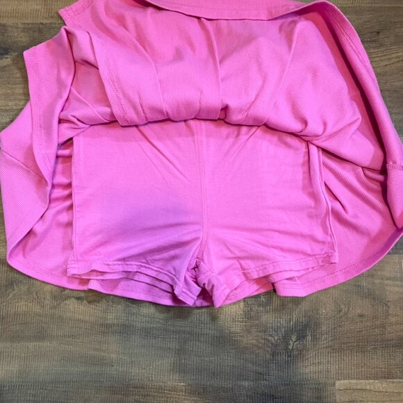 FP Movement by Free People Hot Pink Pleated Active Skort Built-In Shorts – Size - Picture 3 of 8